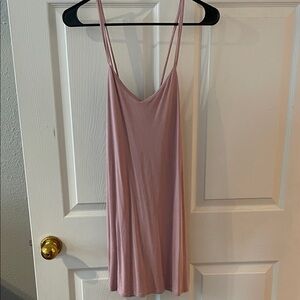Elegant Pink Slip Dress